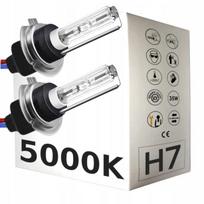 2X Palnik H7 5000K Żarnik Xenon Metalowy Kołnierz