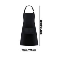 Kitchen Apron Adjustable Baking Bib Chef Apron For Baking Grilling BBQ Butcher Painting Barber Cleaning Work Shop Server Garden juoda