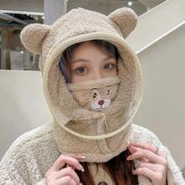 Earmuffs Thickened Riding Face Mask Windproof Warm Full Face Cover Hats Breathable Neck Protection Plush Pullover Hat Sport