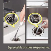 Efficient Grab Hair Removal Tool - Squeezable High-Use Easily,45cm for Sink & Tub United States
