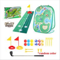 Golf Kids Chipping Game Mat Set Dart Target Mat With Golf Club Sticky Ball Golf Hitting Training Mat Outdoor Game Toy Set