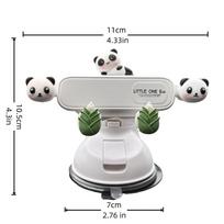 Panda Cute Suction Cup Phone Mount 360° Adjustable Car Phone Holder Pocket Size Foldable Car Mount Cell Phone Holders For Iphone