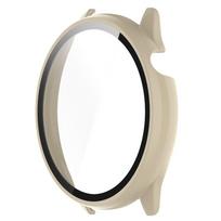 For Amazfit GTR Mini Smart Watch Protective Bumper Cover Hard Full Edge Glass Screen Protector Case Shell Frame balta