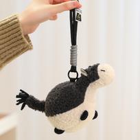Plush Pony Pendant New Year Ornament Year Of The Horse Doll Mascot Soft Cute Pony Keychain Decorations Bag Charm Children'S Toys 17cm