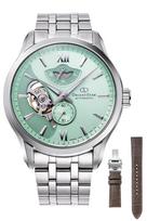 ORIENT STAR Automatic Layered Made in Limited Edition of 400 Pieces in Includes Replacement Open Mint Green Watch, Skeleton, Mechanical, žalia