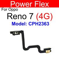 Power Volume Flex For OPPO Reno 7 7 Pro 7Lite 7Z 7Se 4G 5G ON OFF Power Volume Buttons Side Key Flex Ribbon Replacement Reno7(4G)-Power