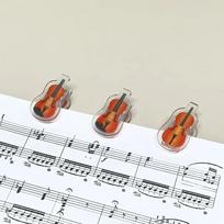 Piano Shape Mini Music Clip, Acrylic Score Holder for Guitar Violin, Cute Transparent Page Clip, Practice Essential Gift juoda