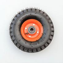 Thickened Rubber Pneumatic Wheels Wear-Resistant 4.10-3.50-4 Inflatable Wheels 10inch Dustproof Valves Trolley Tires pilka