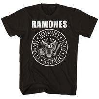 Ramones Seal Logo Unisex T-shirt Music Classic Concert Rock Band Tee New Black L