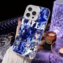 Game GI Layla Mobile Phone Case for iPhone 17 16 15 14 13 12 11 X XR XS 8 7 Air Pro Max Plus White Translucent Colorful Cover iPhone 12 Pro Max