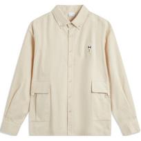 Li-Ning Plain Button-Down Collar Casual Long Sleeve Shirt Men shirts Oxford-Brown ASHU547-3 L