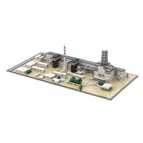 MOC Vidaus statybiniai blokeliai Mažos dalelės Černobylio atominė elektrinė Didelis statinio surinkimo žaislas Pakabukas Modelis Vyriškas Electronic drawings