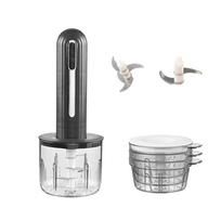 Household Wireless Electric Meat Grinder Kitchen Multifunction Food Processor Garlic Mincer Small Meat Grinder Baby Food Supplement Machine One Size juoda