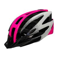 DEVIATE Road & Mountain Bike Cycling Helmet L rožinė juodai-balta gradiento spalva