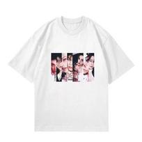 Stray kids DO IT atspausdinti marškinėliai Kpop stilius Mada Marškinėliai DO IT M balta