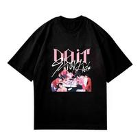Stray kids DO IT atspausdinti marškinėliai Kpop stilius Mada Marškinėliai DO IT S juoda