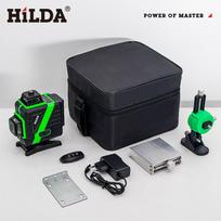Hilda 12-Line Green Laser Leveler Set for Outdoor Use Laser