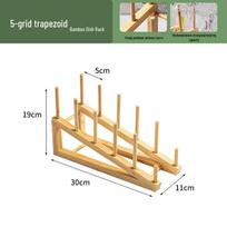 Bamboo Wood Multi-Function Dish Rack and Cabinet
