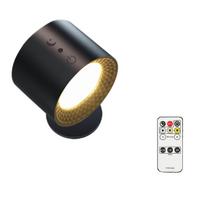 USB įkraunami LED žibintai su nuotolinio valdymo pulteliu, 3 spalvų temperatūros, reguliuojamas ryškumas, 360° pasukamas magnetas