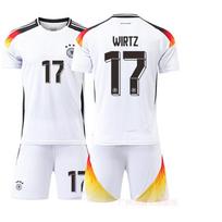 2024 Euro Vokietija namų marškinėliai #7 Wirtz #21 Gündogan #10 Musiala Futbolo marškinėliai 16