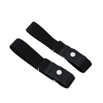 2vnt./komplektas Be sagties elastingas diržas moterims Vyrams Unisex tamprus diržas kelnėms Džinsai Kasdienis su sagtimi be sagties reguliuojamas nematomas diržas juoda