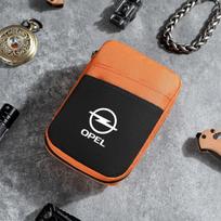 Car Data Cable Charger Portable Hard Disk Organizer Storage Bag For Opel Astra H G J Insignia Mokka Zafira Corsa Vectra B C D oranžinė