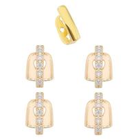 3/5Pcs Punk Hip Hop Teeth Grillz Funny Single Dental Braces Single Clips Grillz  Mouth 5Pcs Gold