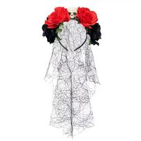 Gothic Halloween Veil Headband Halloween Costume Party Headpiece  Hair Accessories Style 1
