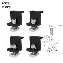 30mm/35mm/40mm/45mm Solar Module Holder Adjustable Bracket Mounting Rail Solar Panel Clamps Middle Clamp PV Solar Module Fixings