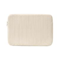 14 Inch Laptop Sleeve Case Travel Computer Bag Protective Soft Padded Cover for Notebook Tablet Compatible with Various Brands one size smėlis