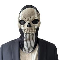 Half Face Skull Mask Costume Halloween Accessory Breathable Lightweight Durable Material Suitable for Outdoor Events and Themed Parties