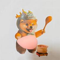 Shiba 3D Inu Pinch Stickers Cartoon Stress Easing Squeezed Sticker Office Onament Students Exchange Gift Diy Stickers