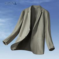 ROMON Men's Sun Protective Business Casual Blazer 185 arbatos žalios spalvos