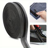 1pc Hot Melt Adhesive Velcro Roll Material Home DIY Fabric Decoration Black Self-Adhesive Fabric Tape 10m Home Accessories (black,1pc 2.5x1000 cm) juoda