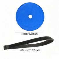 2pcs Durable TPE Material Adjustable Soccer Training Targets - Portable Football Goal Practice Boards For Shooting Drills, mėlyna