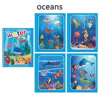 Magic Reusable Drawing Book For Kids With Pen Montessori Early Education Water Coloring Toy For Children Gift Water Drawing Book