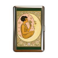 Vintage-Style Vintage Card Case Versatile Design Easy Snap Metal Case Multi-function Metal Material Card Holder ID Card Holder