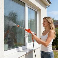 Portable Power Washer Garden Watering Sprayer Handheld Pressure Washer With Adjustable Nozzle For Driveway Lawn Outside Home China Mainland