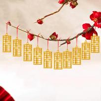 Lantern Pendant Chinese New Year Decoration Bonsai Pendants Hanging Decor Lunar New Year Decoration Arrangement Props