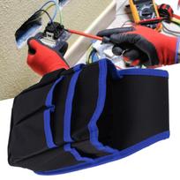 Heavy Duty Tool Pouch Oxford Cloth Utility Tool Belt Durable Tool Belt  for Carpenters Mechanics mėlyna