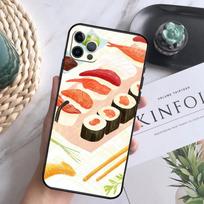 Kawaii Sushi Pattern Case For iPhone 15 11 12 13 14 Pro Max XS XR X 7 8 Plus 12 13 Mini 16 Pro Max Soft Cover iPhone XR