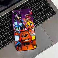 F-Five Nights At Freddy-s  Phone Case For iPhone 17,16,15,14,13,12,11 Plus,Pro Max,XS,Soft Silicone Black Cover iPhone17air
