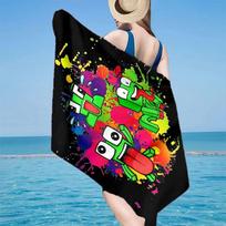 Colorful game Friends Beach Towel, Super Soft Microfiber, Gift for Her/Him, Birthday, for Pool, Beach, Travel, Home Decor Fan gifts 70cmx140cm(27x55inch)
