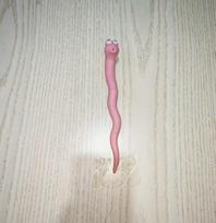 Cartoon Worm Shaped Potted Plant Moisture Monitor Soil Humidity Tester Plant Support Stake For Indoor Outdoor Houseplants šviesiai rausvos spalvos