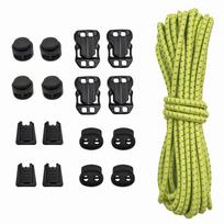17Pcs Backpack Extension Bungee Cord with Mount Buckles Elastic Shock Cord Stretch String Elastic Bungee Shock Cord for Outdoor žalia