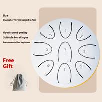 4 Inches Mini Hand Drum 9-Note Portable Rain Drum Set with Drum Mallet Chakra Drum Tone Steel Tongue Drum for Yoga Meditation balta