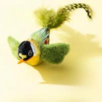 Cat Self-Playing Toy Automatic Hanging Bird With Catnip  Chirping Sound Mental Stimulation Teaser For Kittens Exercise