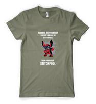 Always Be Yourself Stitchpool Stitch Deadpool  Personalised Unisex Adult T Shirt S