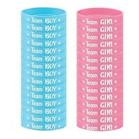 Unisex Baby Shower Bracelets Baby Gender Expose Silicone Wristbands Baby Shower Bracelets Decoration Accessory 1