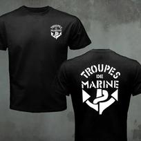 France Marine Troops French Colonial Troops T Shirt Unisex Marines Military Tactical Casual Unisexs TShirt Black Army Green Tee Shirt S